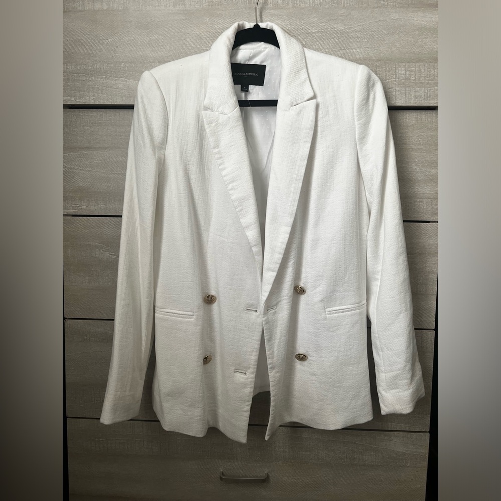White Banana Republic Blazer - Picture 2 of 6